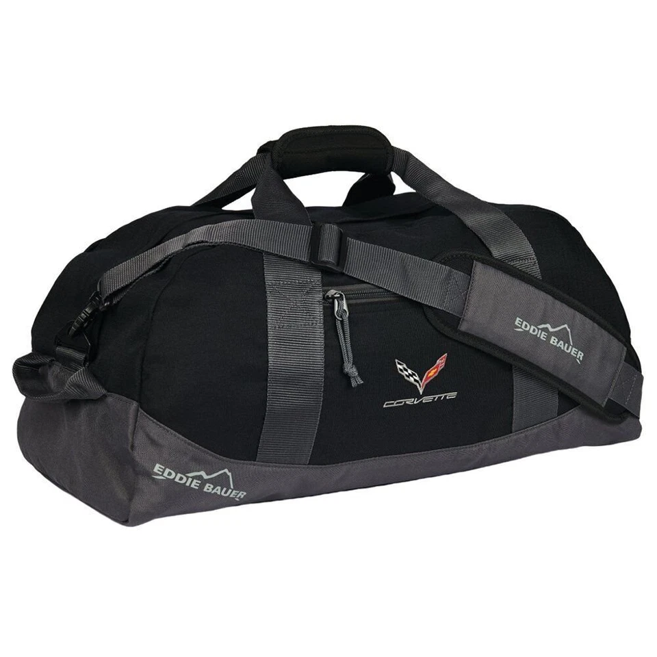C7 Corvette Eddie Bauer Duffle Bag with Cross Flags Logo (Red) - Image 1 of 1