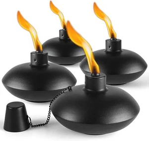 ZSZMFH 4 Pack Metal Table Top Torches,18 oz Citronella Torches for Outside, - Picture 1 of 6