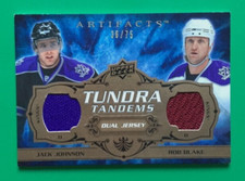 JOHNSON/BLAKE (KINGS) 08-09 ARTIFACTS TUNDRA TANDEMS DUAL JERSEY BRONZE  /75