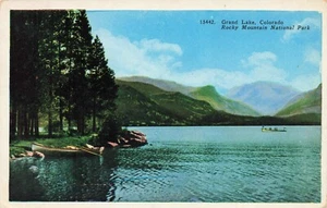 Postkarte Grand Lake Colorado Rocky Mountain Nationalpark CO Vintage - Bild 1 von 2