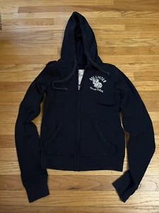 Hollister Girls Navy Zip Hoodie, Size XS - Picture 1 of 3
