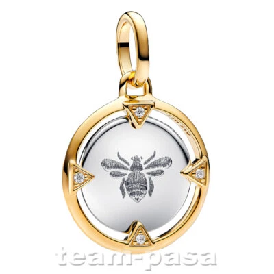 PANDORA ME 763417C01 Biene Medaillon Charm vergoldetr Schmuck - Bild 1 von 2