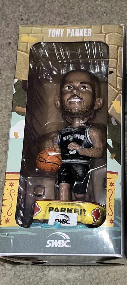 Tony Parker  San Antonio Spurs Bobble Head Bobblehead SGA 50th AnniversaryRARE - Image 1 of 1