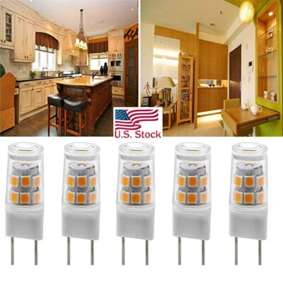 5X G8 LED Corn Crystal Bulb 3W Crystal Spotlight Chandelier Bulb 110V 360 degree - Image 1 of 4