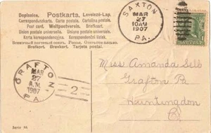 Pennsylvania Saxton 1907 duplex  PC. - Picture 1 of 1