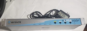 GEFEN Extendit 4X1 VGA over DVI-I plus USB Type A B Switcher WITH POWER SUPPLY - Picture 1 of 14