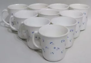 Corning Corelle blau weiß "Provincial Blue" 10er Set Tassen 31/2" hoch - Bild 1 von 6