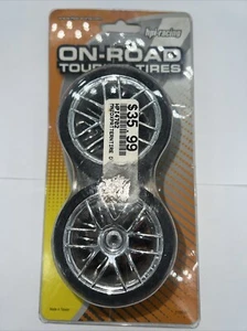 Vintage HPI Nitro RS4 Racer RTR EVO 18SS Mounted X-Pattern Tires Split 6 Wheels - Picture 1 of 7