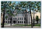 c1950's Court House Building Entrance Tower Trees Sparta Wisconsin WI Postcard