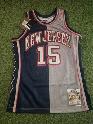 Mitchell & Ness Vince Carter New Jersey Nets Split Legacy Jersey Men's Medium  - Image 1 of 4