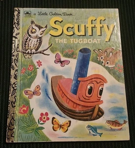 1974 Little Golden Book Scuffy The Tugboat Book - Picture 1 of 3