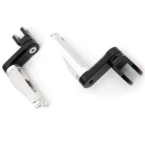 SHINOBI Silver Front 40mm Extended Foot Pegs For CBR250RR MC22 91-94 95 96 97 98 - Picture 1 of 5
