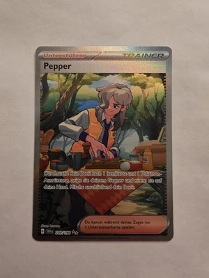 🌸Pokemon Karte: Pepper 249/198 Trainer Karmesin & Purpur Near Mint Deutsch - Bild 1 von 2