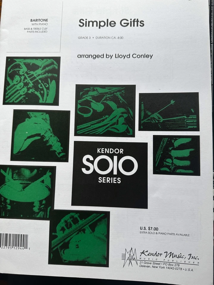 Simple Gifts for Baritone - Image 1 of 1