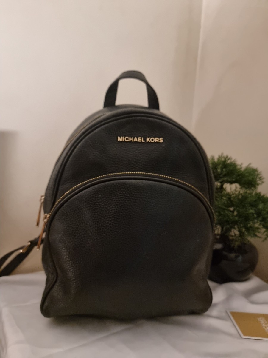 Leather Bags Bex Michael Kors Medium Backpack Purse Backpack Black
