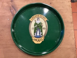 Vintage Green King Beer Tray - Picture 1 of 3