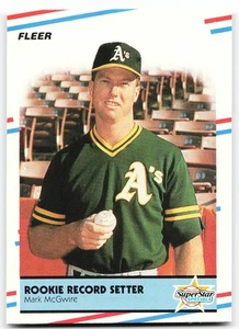 🔥 1988 Fleer #629 Rookie Record Setter (Mark McGwire) - Picture 1 of 2