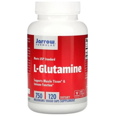 JARROW FORMULAS L-Glutamine 750mg 120 Vegetarian Capsules - Image 1 of 3