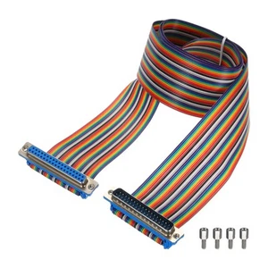 IDC Rainbow Wire DB37 Stecker auf DB37 Buchse 39,4 Zoll Länge - Bild 1 von 5