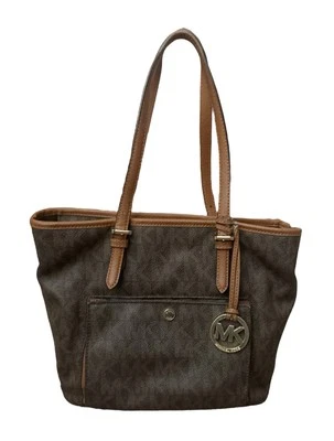 MICHAEL KORS Outlet Mujer Marrón Jet Set Logo Viaje Bolso de Hombro Cartera Bolso de Mano Foto 1 de 4