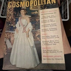 1957 JULY COSMOPOLITAN MAGAZINE - PRINCESS GRACE COVER - Vol 142 - Imagen 1 de 4