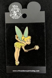 Prendedor Campanilla Campanilla Disney Disneyland París Varita Orientada a la Derecha Prendedor Retirado - Imagen 1 de 5