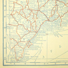 Vintage MAINE Map Auto Trails US Highway Route 1 Old 1920s Road Antique