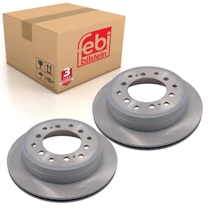 Pair of Brake Disc Fits Toyota 4 Runner Hilux Surf 4x4 Land Cruiser Febi 108393 - Picture 1 of 4