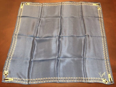 Bufanda de seda Kenzo vintage azul con motivo suroeste Foto 1 de 4