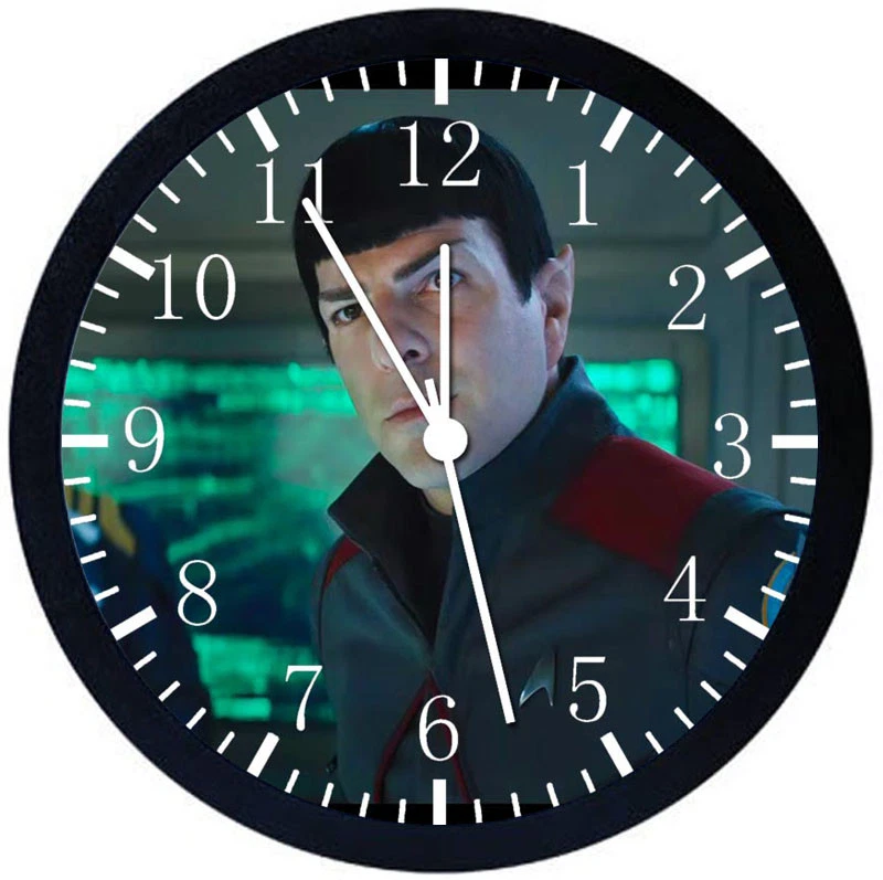 Star Trek Black Frame Wall Clock Nice For Decor or Gifts E397 - Image 1 of 1