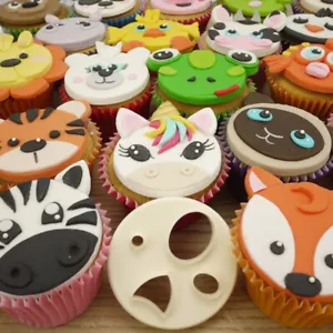 Cute Animal Face Sugarcraft Fondant Cake Cookie Biscuit Decoration Cutter DIY - Foto 1 di 4