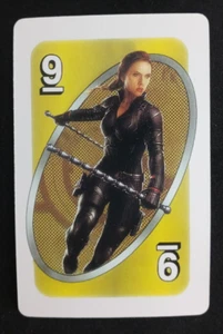 2018 Marvel Avengers Uno Karte Yellow Black Widow #9 - Bild 1 von 2