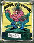 Vintage 1979 Originals Inc. Peter Topfschieber Unkraut Hippie schwarzlicht Poster USA