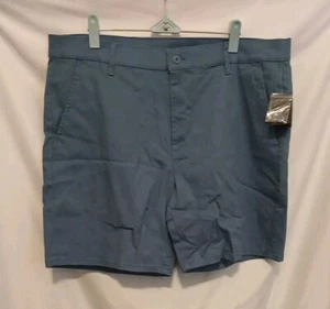 AND NOW THIS Chino Shorts Men 36 Blue Flat Front - Picture 1 of 7