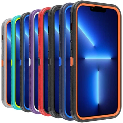 Shockproof Phone Case For iPhone 13 12 11 Pro Max 13 Xr Xs Max Heavy Duty Cover - Image 1 of 4