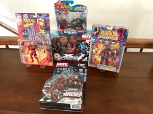 DEADPOOL Lot Of 5 Sealed Figures  Greatest Battles, Hall Of Fame, X-Men, X-Force - Picture 1 of 20