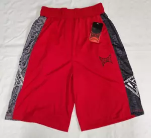 Pantalones cortos de entrenamiento Tapout 2010 para hombre talla S nuevos con etiquetas negros/rojos - Imagen 1 de 11