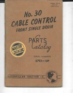 Oruga Nº Catálogo de 30 piezas de tambor único delantero de control de cable 27E1-UP - Imagen 1 de 3