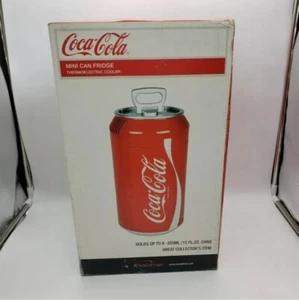 COCA COLA MINI CAN FRIDGE REFRIGERATOR THERMOELECTRIC COOLER 12VDC / 110AC - Picture 1 of 10