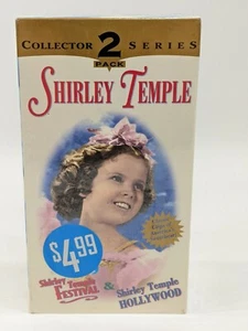 SHIRLEY TEMPLE 2 PACK VHS TAPES FESTIVAL & HOLLYWOOD FACTORY SEALED - Picture 1 of 4