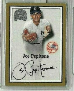 JOE PEPITONE 2000 FLEER GREATS OF THE GAME AUTHENTIC CERTIFIED AUTOGRAPH - Picture 1 of 1