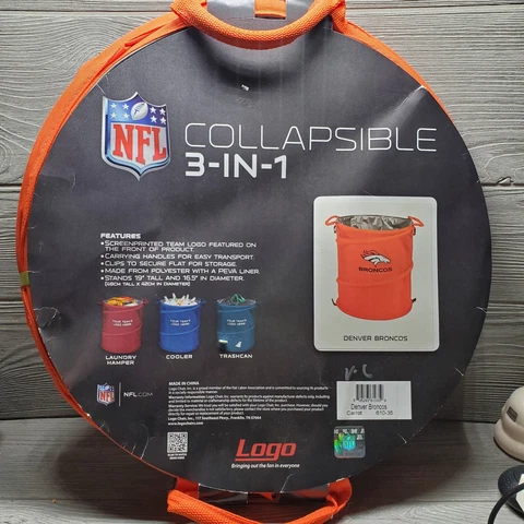 NFL Collapsible 3 In 1 Beveridge Cooler Denver Broncos  Brand New Cover
