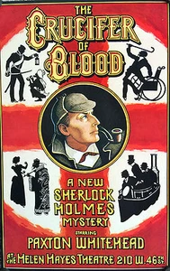 THE CRUCIFER OF BLOOD ORIG1978 BROADWAY  WINDOW CARD 22" X 14" PAXTON WHITEHEAD - Picture 1 of 1