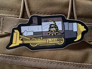 Killdozer Gadsden Vinyl-Aufkleber von Diamondback Designs - Bild 1 von 2