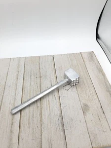 Aluminum #1 Meat Tenderizer Double Textured Sides 8" Taiwan - Picture 1 of 7