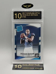 Panini Donruss Optic Texans Deshaun Watson #195 2017 novato graduado como nuevo LRG 10 - Imagen 1 de 2