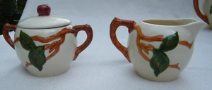 Franciscan Apple Pattern Set of Creamer and Sugar with Lid - Picture 1 of 2
