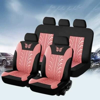 9 Pieces Car Seat Covers Protector Front & Rear Full Interior Set For 5-Seat Car - Image 1 of 4