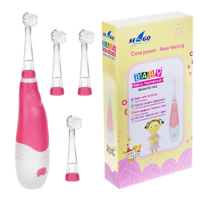 Kids Sonic Toothbrush SEAGO Pink 4 Heads SG-902 - Image 1 of 4