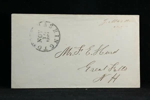 Marston, Gilman 1861 Kongress Free Frank Cover New Hampshire Repräsentant - Bild 1 von 2